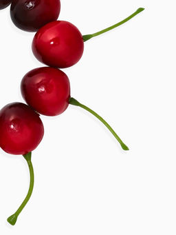 Браслет «Вишня», L=18 см, красный в золоте