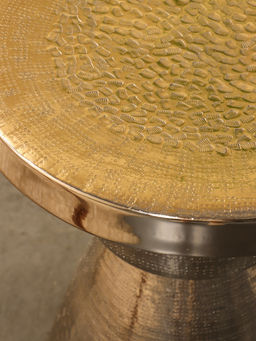 Столик кофейный, 39×39×49 см, серебряный