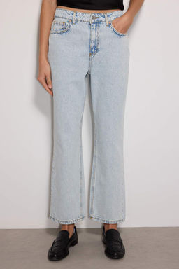 TRENDYOLMILLA Mavi Yuksek Bel Straight Jeans TWOSS23JE00089  фото 21