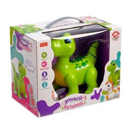 Робот динозавр Умный питомец ZHORYA, программируемый, на пульте управления, интерактивный: звук, свет, на батарейках, на русском языке - Simaland фото 11