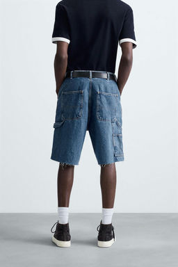 CARPENTER POCKET DENIM BERMUDA SHORTS - Zara фото 21