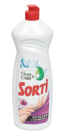 СОРТИ ср-во д/мытья посуды 900гр Бальзам с Витамином Е (К-1091-3/К-1611-3)