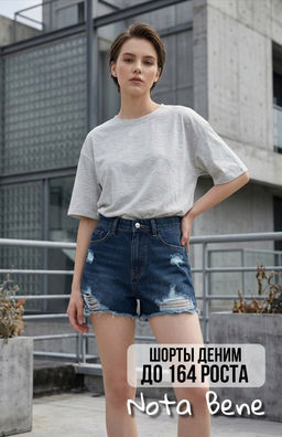 Шорты джинсовые - Nota bene фото 11