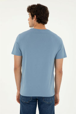 Мужская базовая футболка цвета индиго Неожиданная скидка в корзине - U.s. polo assn фото 5