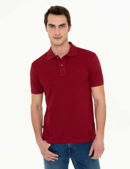 Bordo Slim Fit Basic Polo Yaka Ti__rt - Pierre cardin фото 3