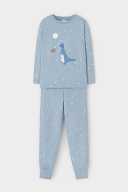 Crockid _ К 1637/пыльно-синий,звездочки пижама д/дет яс  фото 2