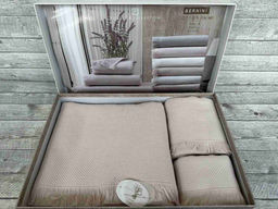 Набор полотенец Pupilla BERNINI хлопок (3 шт) (40*60,50*90,70*140) пудра