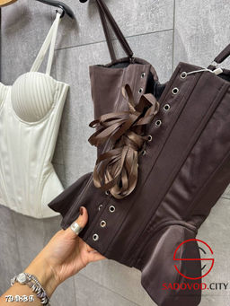 Атласный корсет ракушка - Bruno фото 7