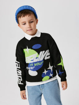 ACOOLA / Джемпер детский для мальчиков Ciro черный  фото 6