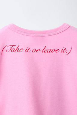 CAMISETA ESTAMPADA TEAM SIX SEVEN / Rosa fl?or - Zara фото 4