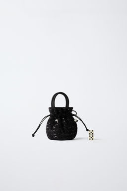 SEQUIN CROSSBODY BAG WITH BOW - Zara фото 6