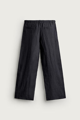 PANTAL?N RELAXED FIT 100% LINO / Marino oscuro - Zara фото 11