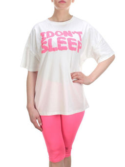 KD-862 WHITE/CRIMSON Костюм-двойка женский 7986 TREND