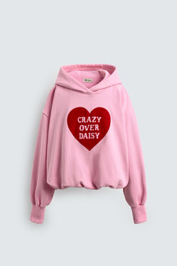 AGES 7-14/ HARRY LAMBERT FOR ZARA X DISNEY HOODIE WITH TEXT PRINT