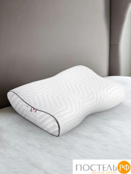 Подушка анатомическая SLEEPIX АМЕЯ ЭРГО КУЛ с охл.гелем, плстр/пенополиуретан, бел