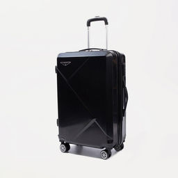 Чемодан средний 24, кодовый замок, цвет чёрный - Simaland фото 3