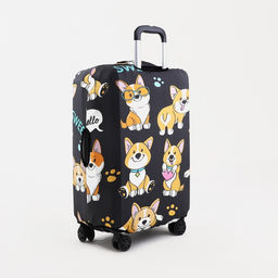 Чехол на чемодан 28, цвет чёрный/разноцветный - Simaland фото 3