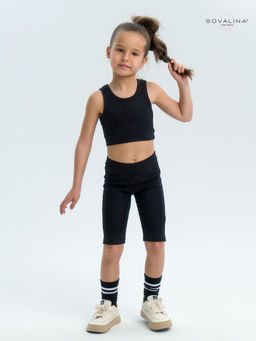 Костюм Тренд лапша черный - Sovalina фото 17