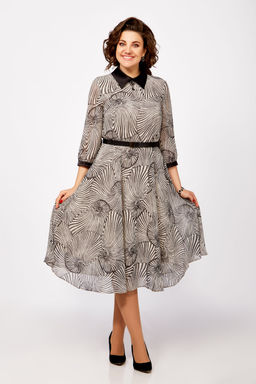 Платье Swallow 804 слоновая кость/принт ракушки - Romanovich style фото 6
