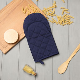 Варежка-прихватка Этель Kitchen цв.синий, 15х28см,саржа, 100% х/л  фото 6