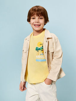 Basic Erkek ?ocuk Gabardin Ceket