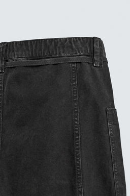 BERMUDA BAGGY FIT CINTUR?N / Negro