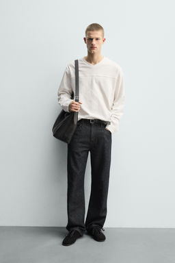 CAMISETA RELAXED FIT ESTRUCTURA FLAM? / Blanco