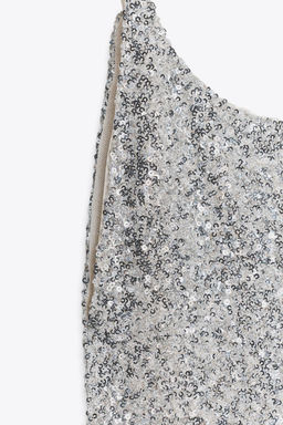 SEQUINNED CAMISOLE DRESS - Zara фото 4