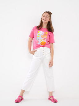 Basic Geni? Pa?a K?z ?ocuk Pantolon