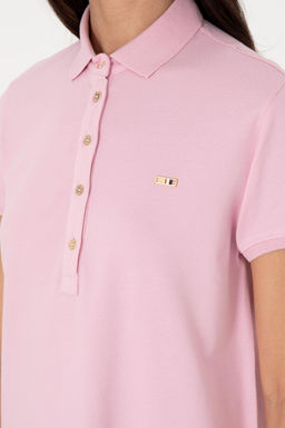 Kad_n A__k Pembe Polo Yaka Mini Boy _rme Elbise Sepette S_rpriz _ndirim - U.s. polo assn фото 6