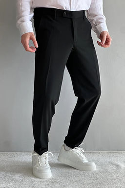 Siyah Erkek Boyfriend Fit Kuma_ Pantolon TMNAW26PL00017