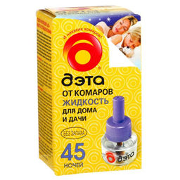 Цена за 2 шт. Жидкость от комаров ДЭТА 45 ночей, инсект, 30 мл