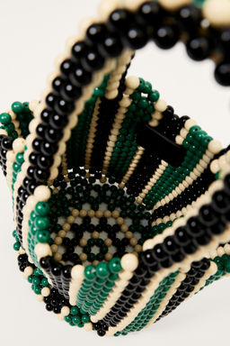 LIMITED EDITION STRIPED BEADED BUCKET BAG - Zara фото 6