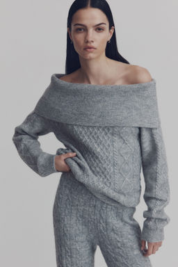 Jersey off-the-shoulder - H&m фото 7