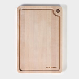 Доска разделочная деревянная с канавкой, 33221,5 см, берёза - Доляна фото 3