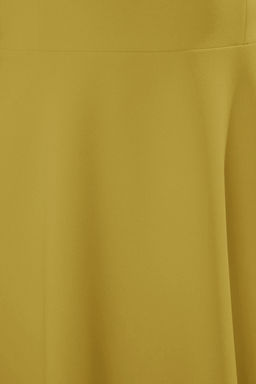 Yag Yesili A-Kesim Ask? Baglama Detayl? Dokuma Midi S?k Abiye Gece Mezuniyet Elbisesi TPRSS24EL00251