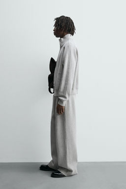 KNITTED WIDE-LEG TROUSERS - Zara фото 4