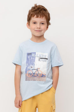 КР 302751/голубой к566 фуфайка (футболка) для мал - Crockid фото 5