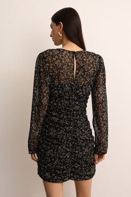 Платье мини из шифона со сборками - Mollis фото 4