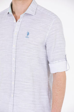 U. S. Polo Assn Мужская рубашка с длинным рукавом Stone Неожиданная скидка в корзине - U.s. polo assn фото 14