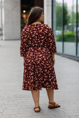 Платье Luxury Moda 1413 бордовый