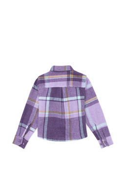 Фиолетовая рубашка с длинным рукавом для девочки - U.s. polo assn фото 2