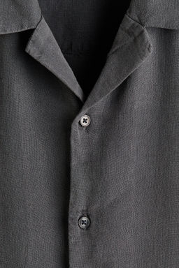 Camisa resort en mezcla de lino Relaxed Fit - H&m фото 7