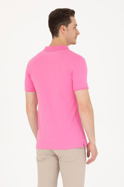 Мужская розовая базовая футболка - U.s. polo assn фото 19