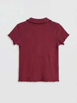 Bebe Yaka Bask?l? K?z ?ocuk Ti??rt