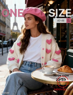 Кардиган женский на пуговицах