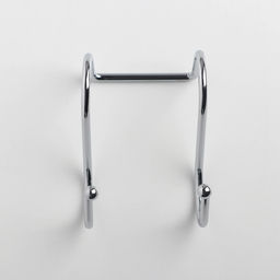 Цена за 2 шт. Крючок для рейлинга двойной, d=2.5 см, 6 см, хромированный
