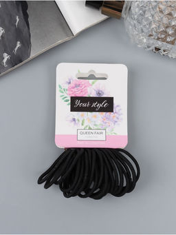 Цена за 3 шт. Резинки для волос «Тофи», набор 20 шт., 3.5 см, чёрные