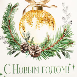 Коробка складная С Новым годом!, ёлочные украшения, 12 12 12 см - Дарите счастье фото 5