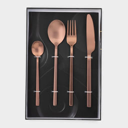 Набор столовых приборов Magistro Оску стандарт, 4 предмета, нержавеющая сталь, цвет бронзовый фото 4